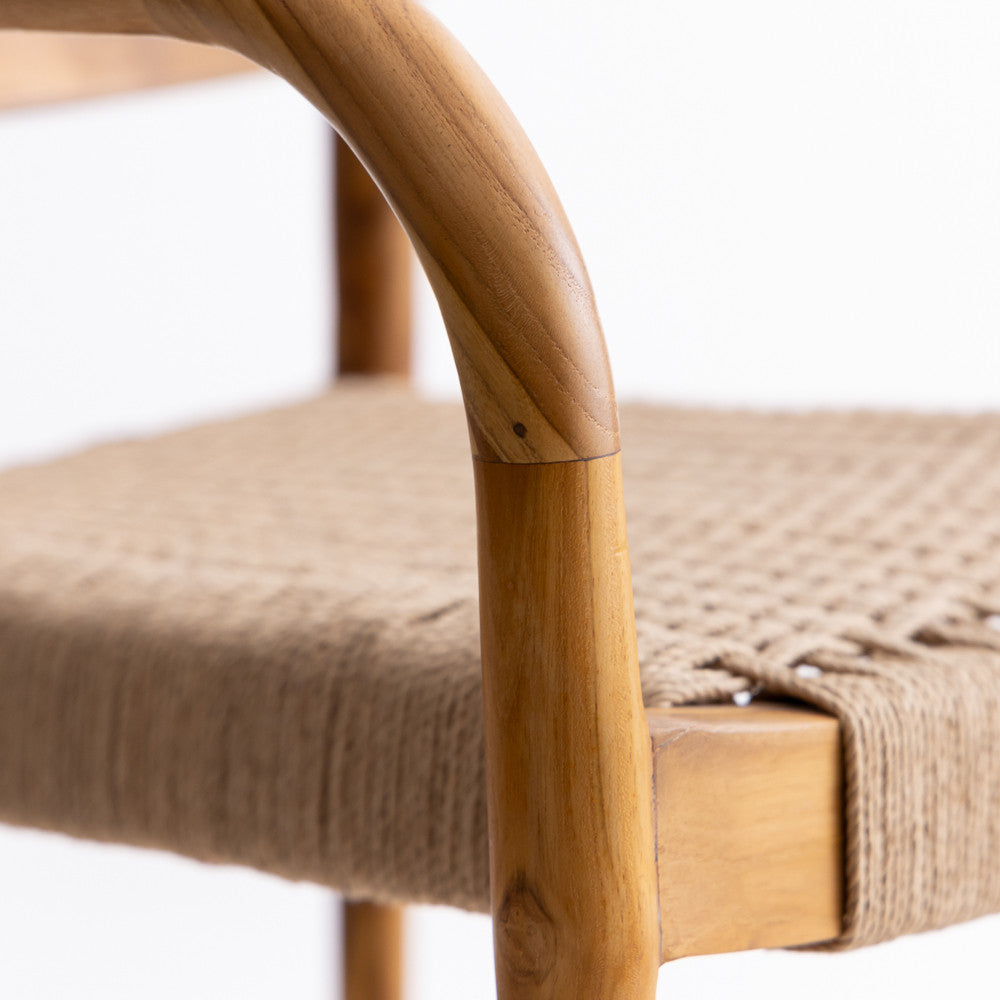 Chaise en bois de teck - Veroni naturelle