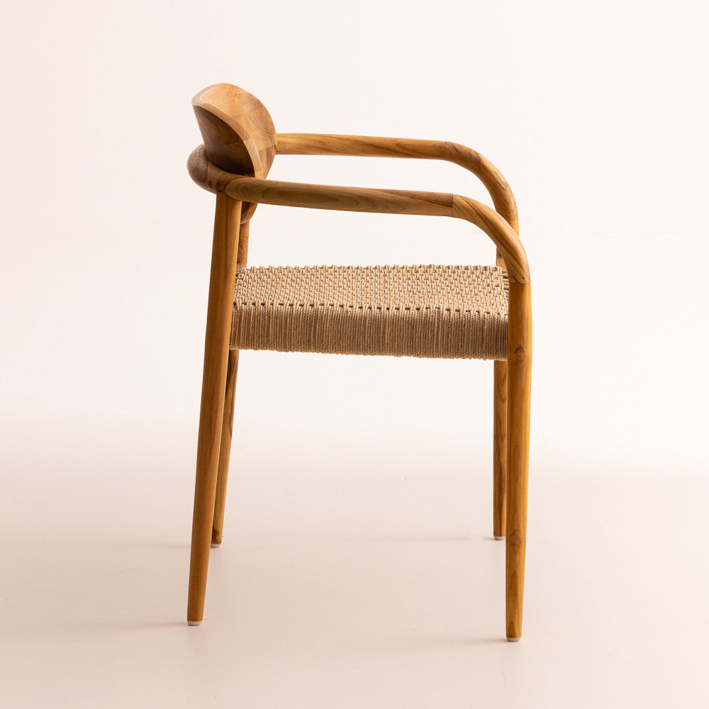 Chaise en bois de teck - Veroni naturelle