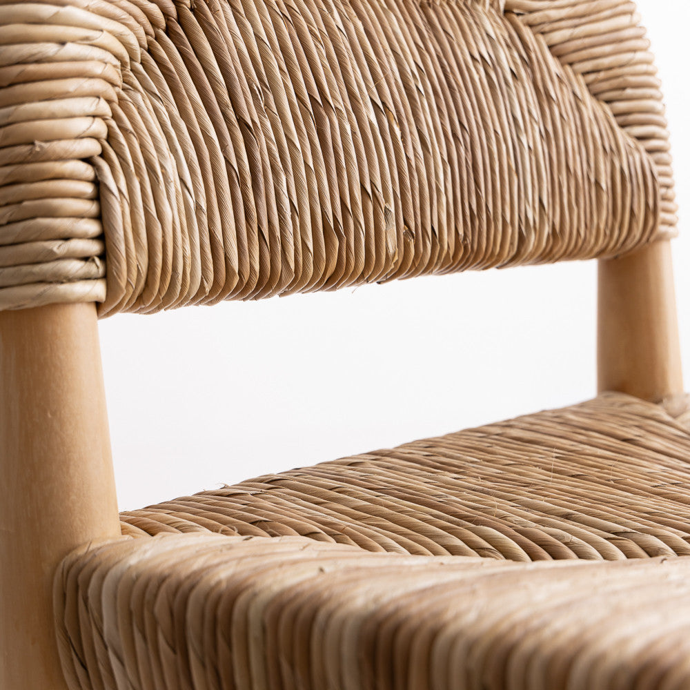 Chaise en bois de teck blanchi - Elephant