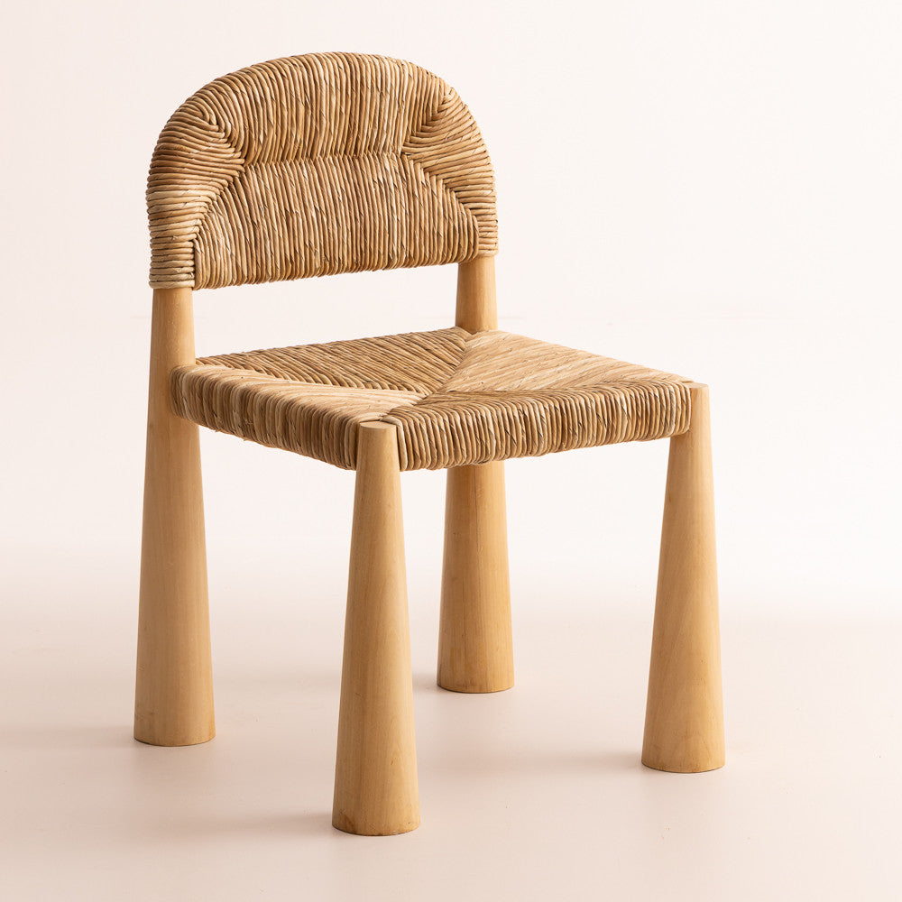 Chaise en bois de teck blanchi - Elephant