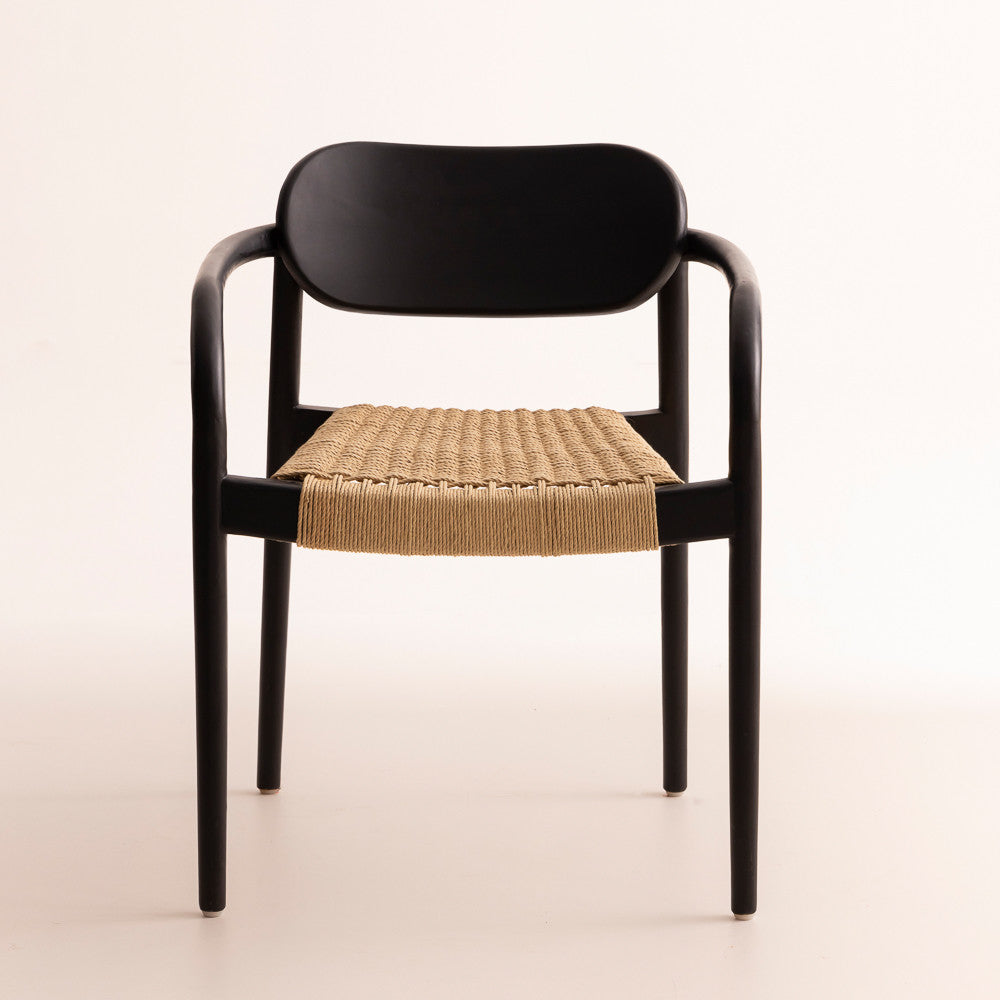 Chaise en bois de teck - Veroni Black