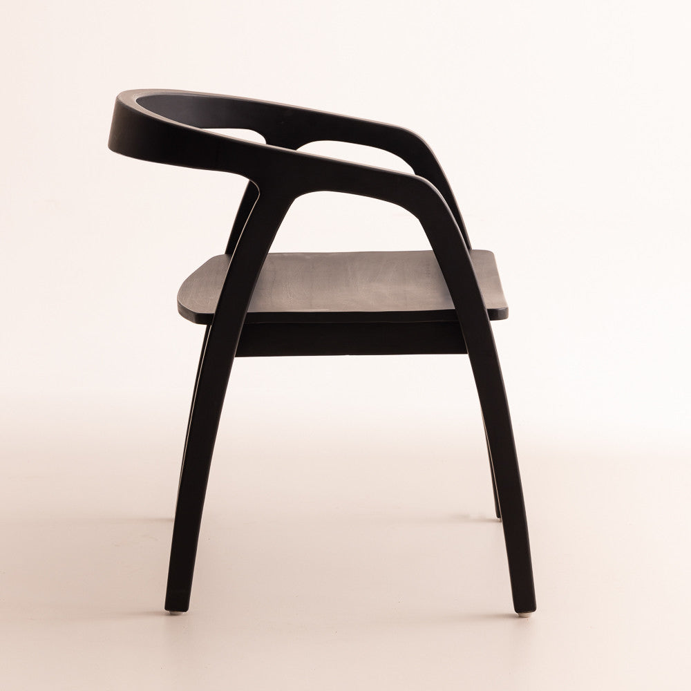 Chaise en bois de teck - Vano Black