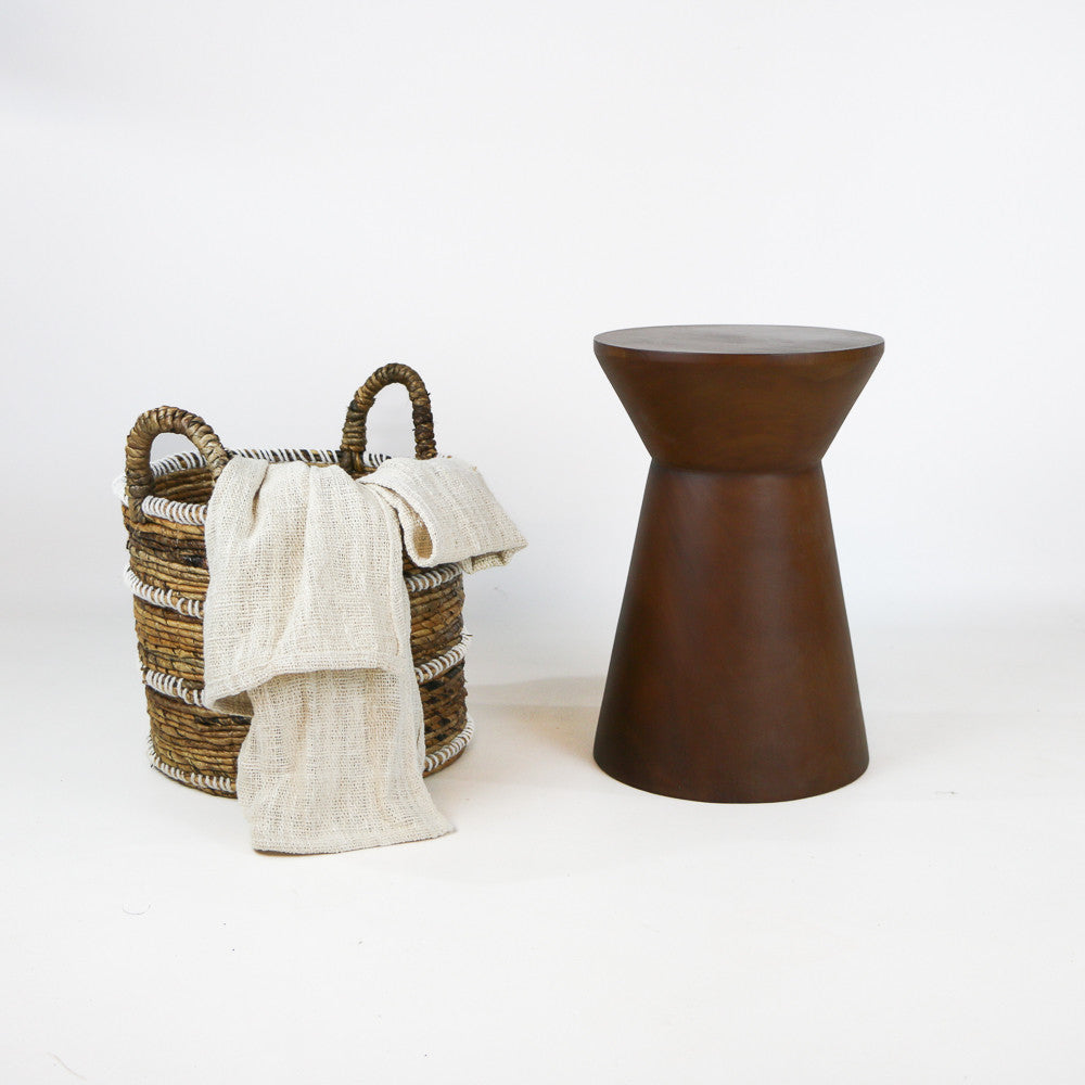 Stool Jeli en bois de manguier DARK BROWN