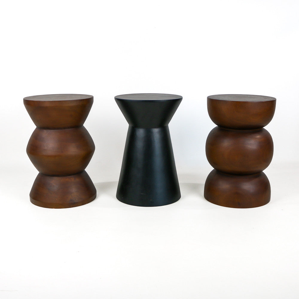 Stool Jeli en bois de manguier BLACK