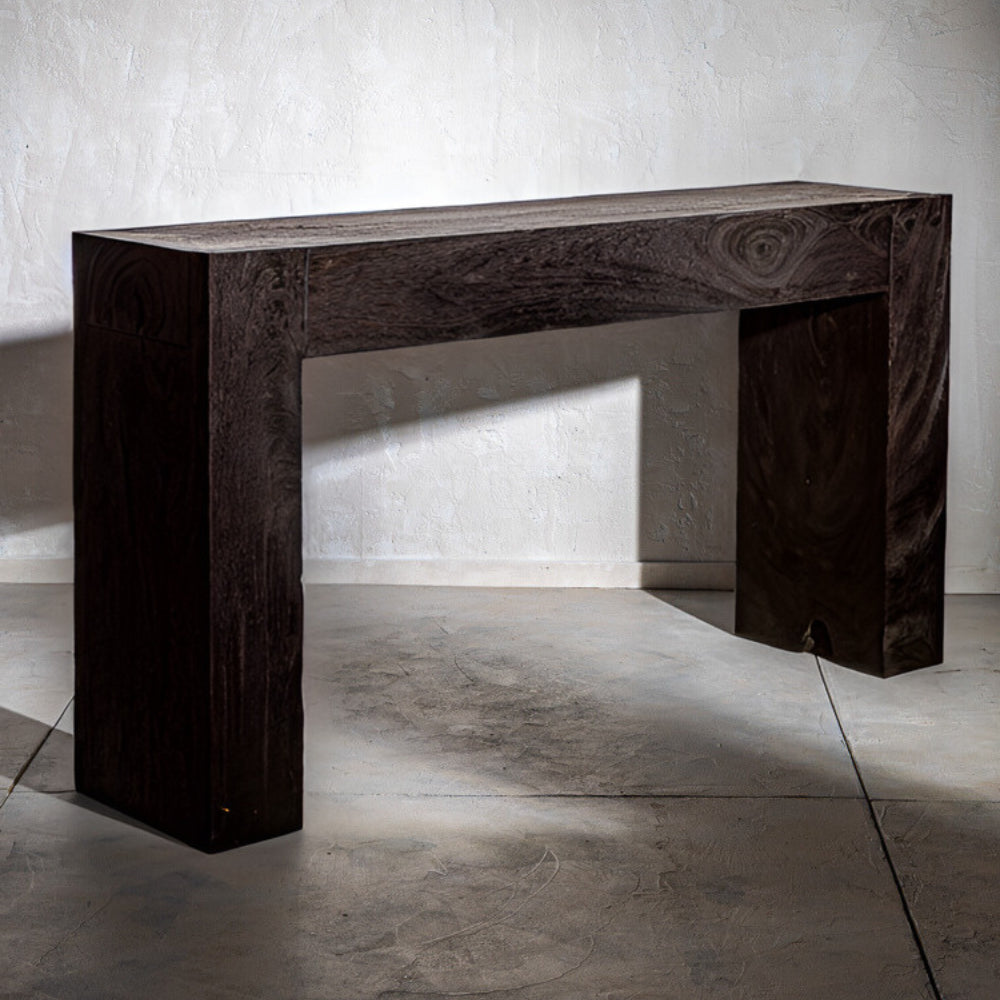 Console Padi en bois de teck marron vieilli - 150x35x80 cm