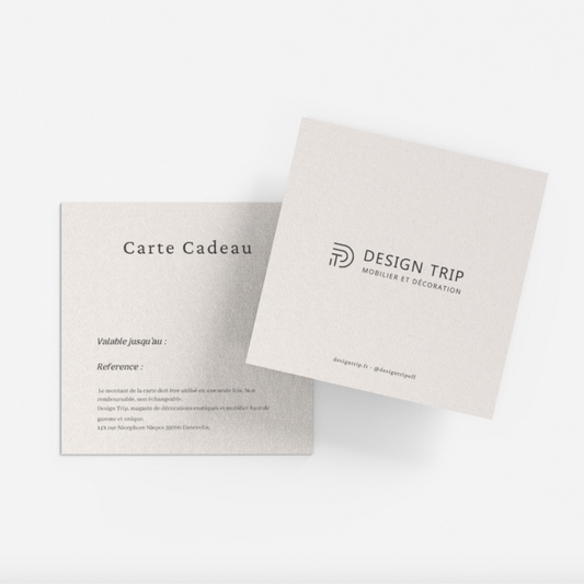 Carte-cadeau Design Trip